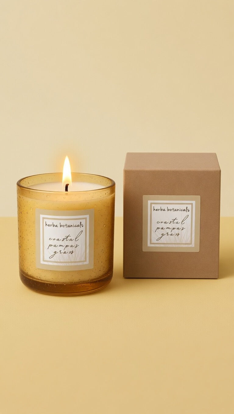 natural coconut wax candle