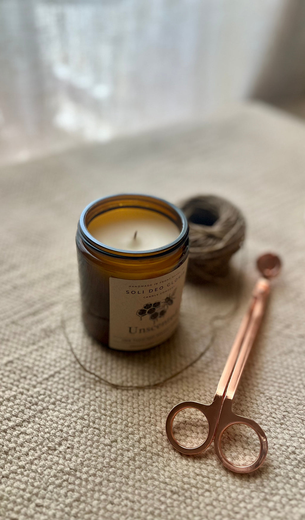 Unscented Beeswax Candle | Fragrance – Free Clean Burning Candle