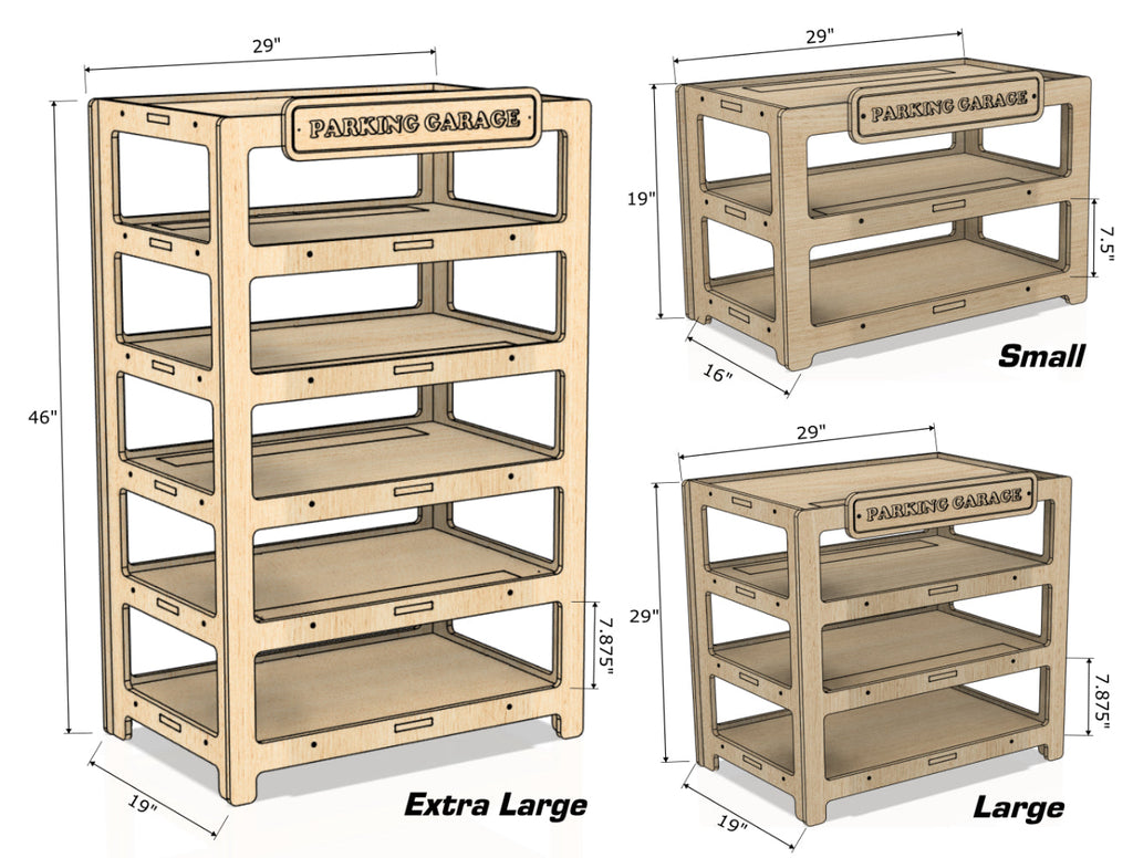 CADEN – Toy Car Ramp + Storage