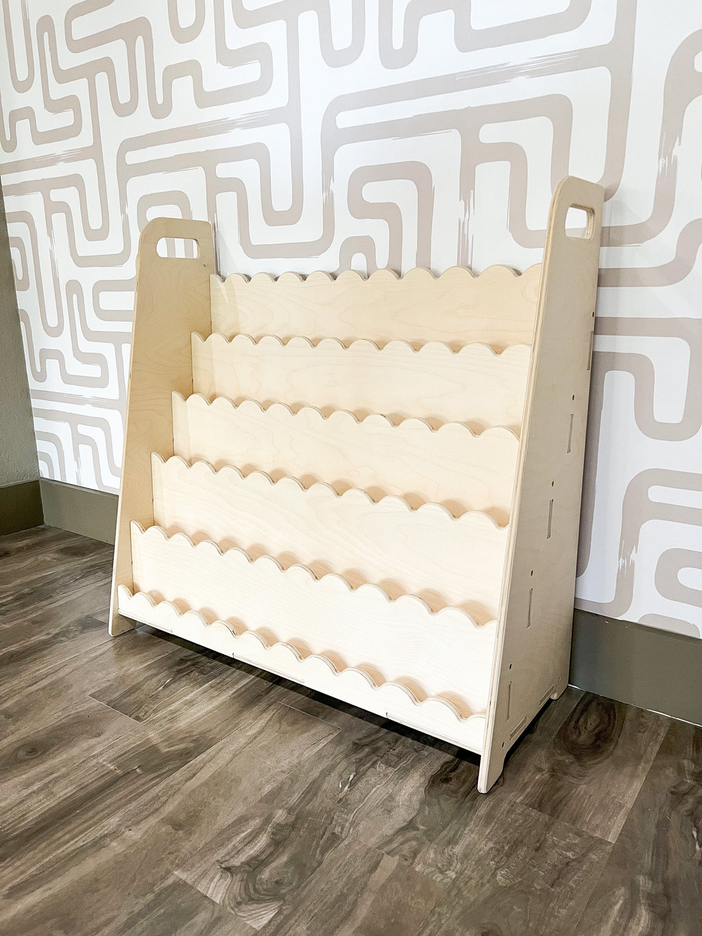 RAY+ROY – Scalloped Toy Shelf + Bookshelf