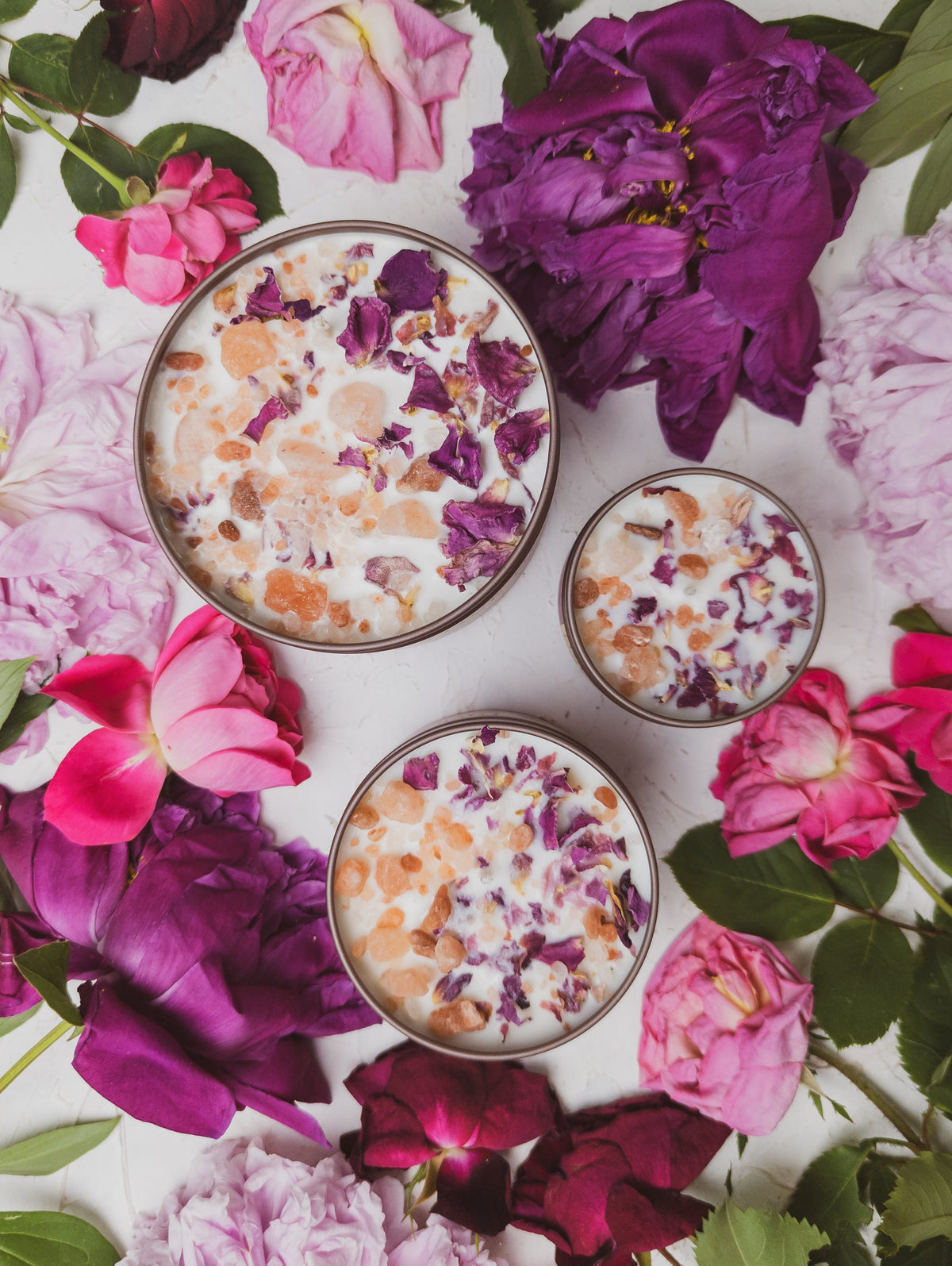 LOVE NOTES Rose + Pink Salt Candle