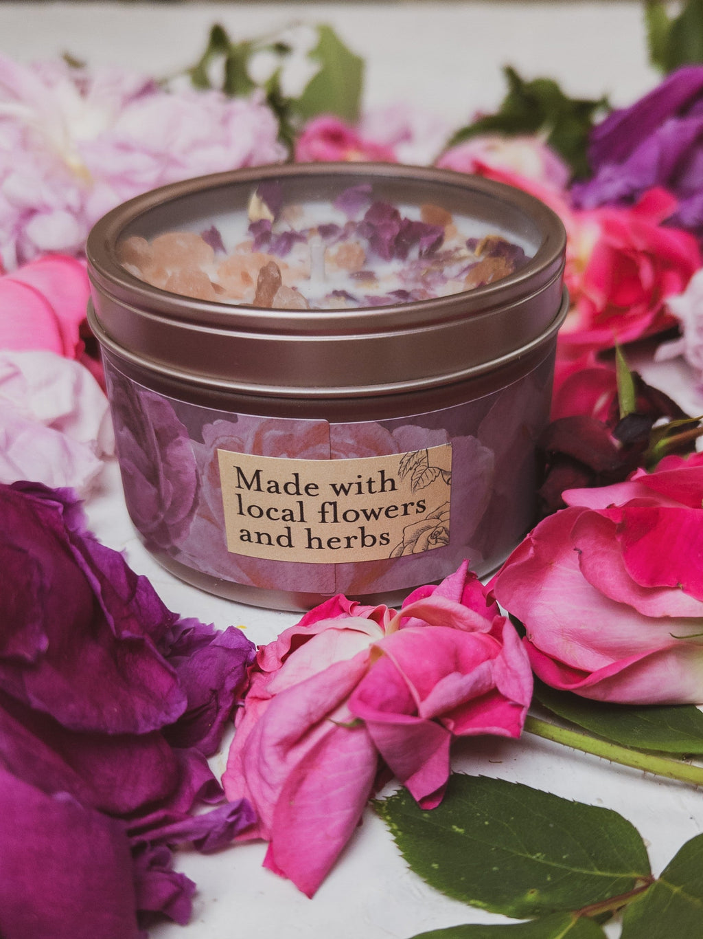 LOVE NOTES Rose + Pink Salt Candle