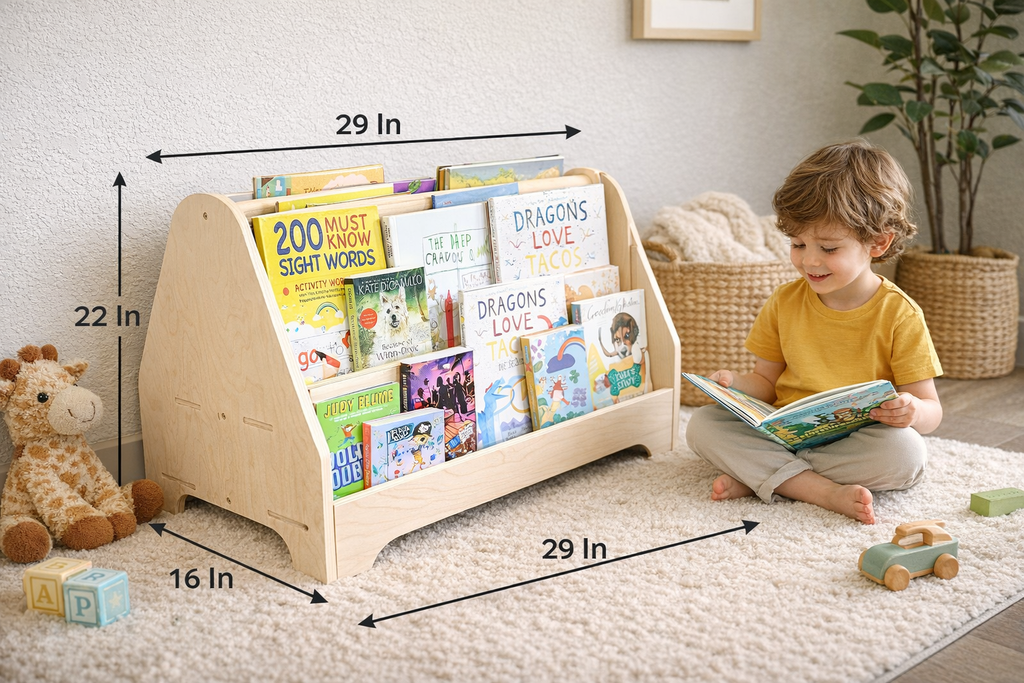 MIGUEL – Double Sided Portable Bookshelf
