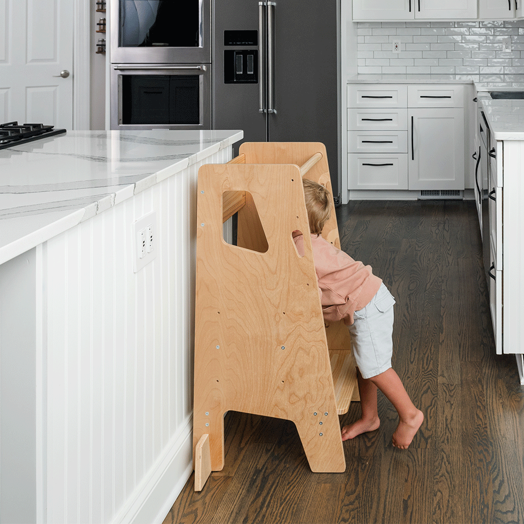 Montessori Toddler Tower – Adjustable Kitchen Stool Helper