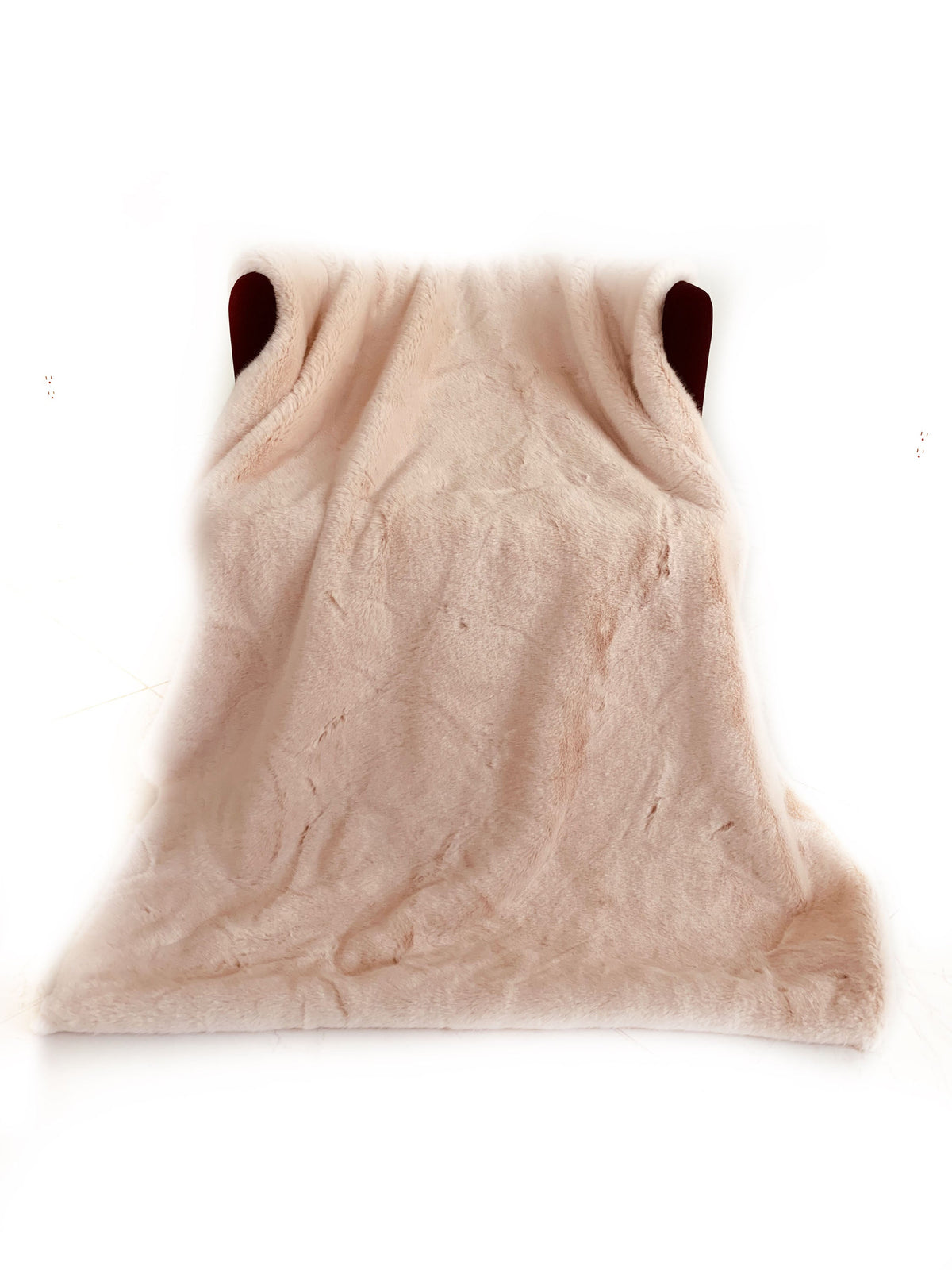 Plutus Pink Plush Faux Fur Luxury Throw Blanket