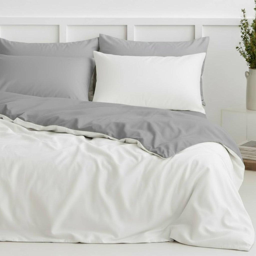 Two – Tone Bamboo Viscose Duvet Cover + 2 Shams Set