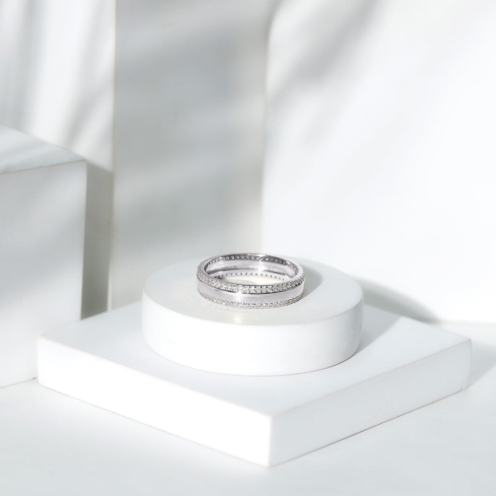 Natural Certified Diamond Wedding Band