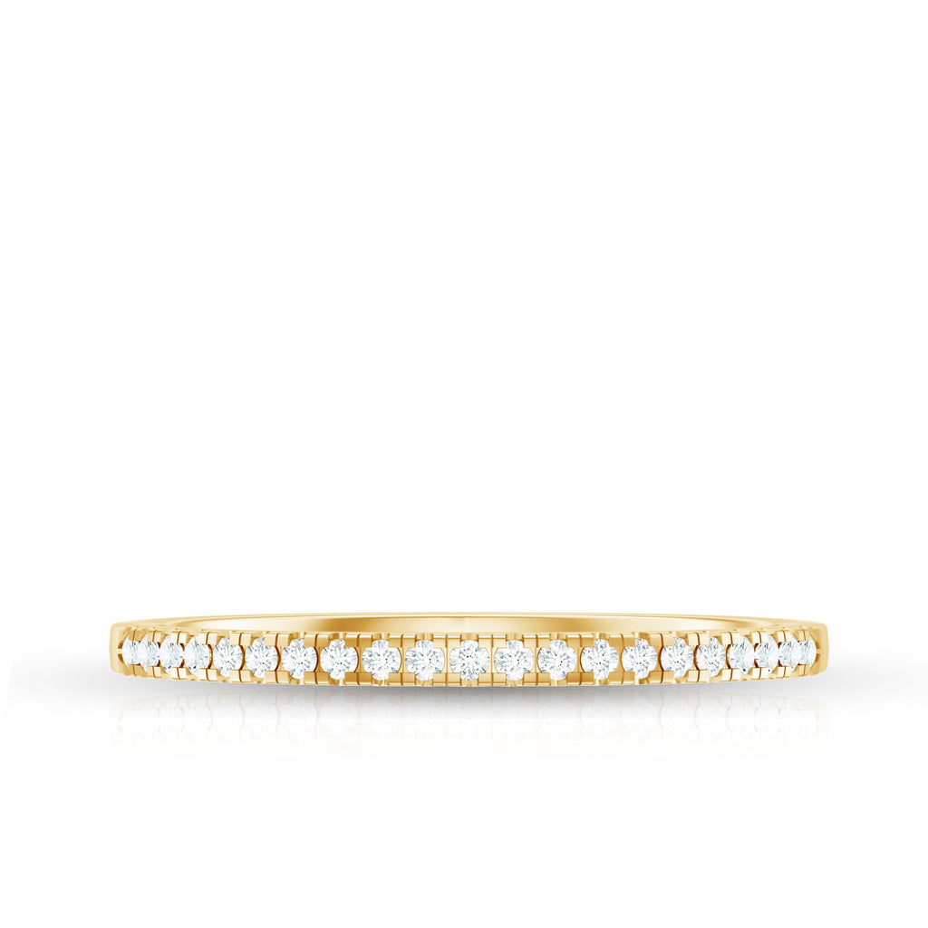 Natural Diamond Minimal Stackable Band Ring