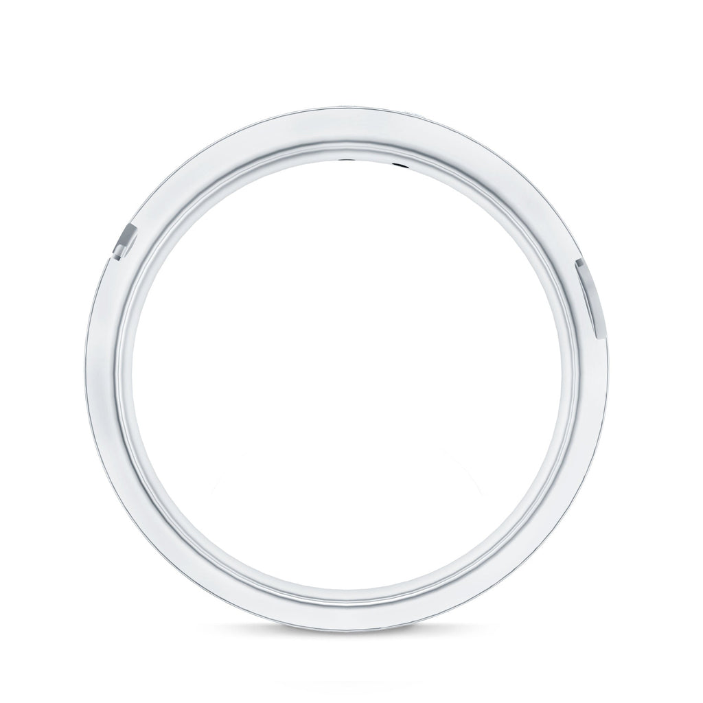 Diamond Wide Band Ring in Flush Setting