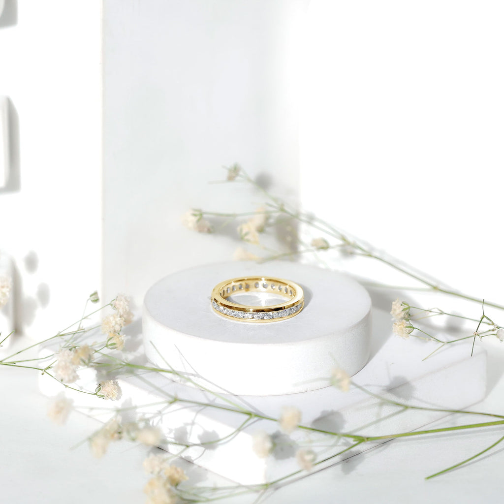 Lab Grown Diamond Wedding Eternity Band For Women