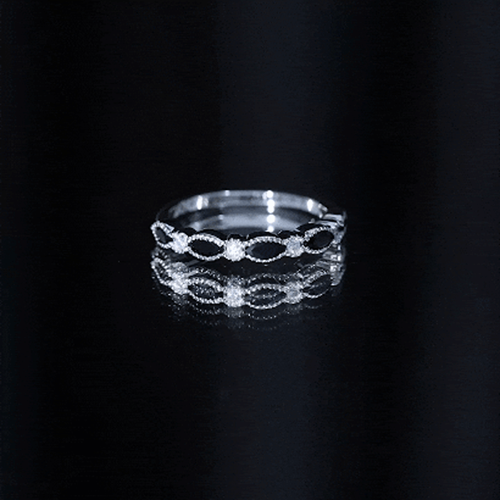 Natural Marquise Cut Black Onyx Half Eternity Band in Silver