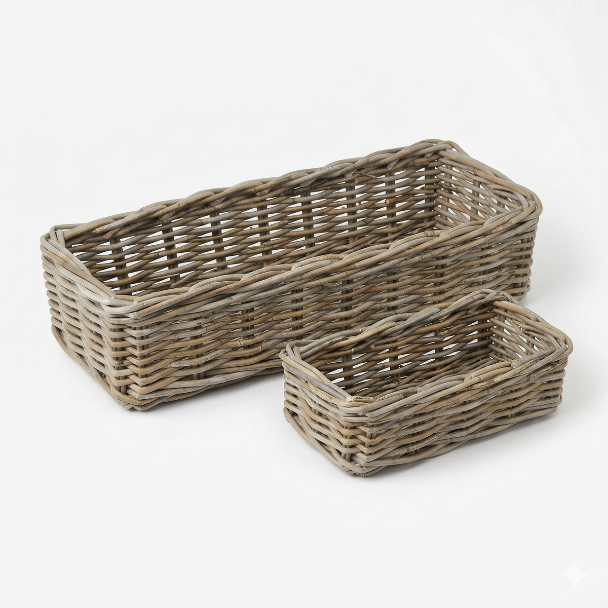 Rattan Rectangle Centerpeice Basket