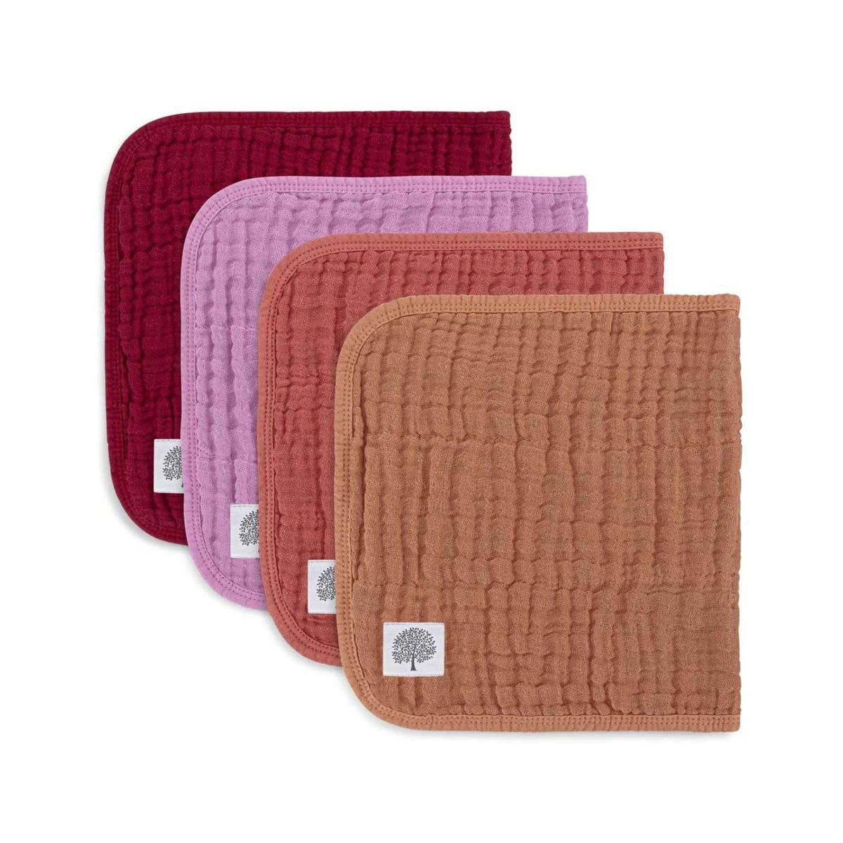Rose Set – Muslin Burp Cloths (4 Pack)