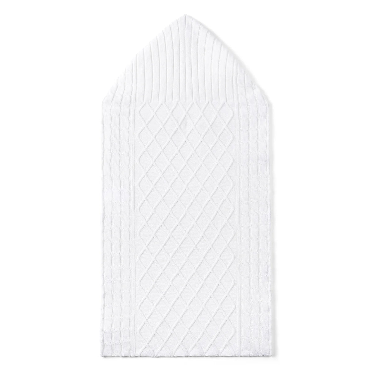 Cable Knit Baby Sleep Sack in White