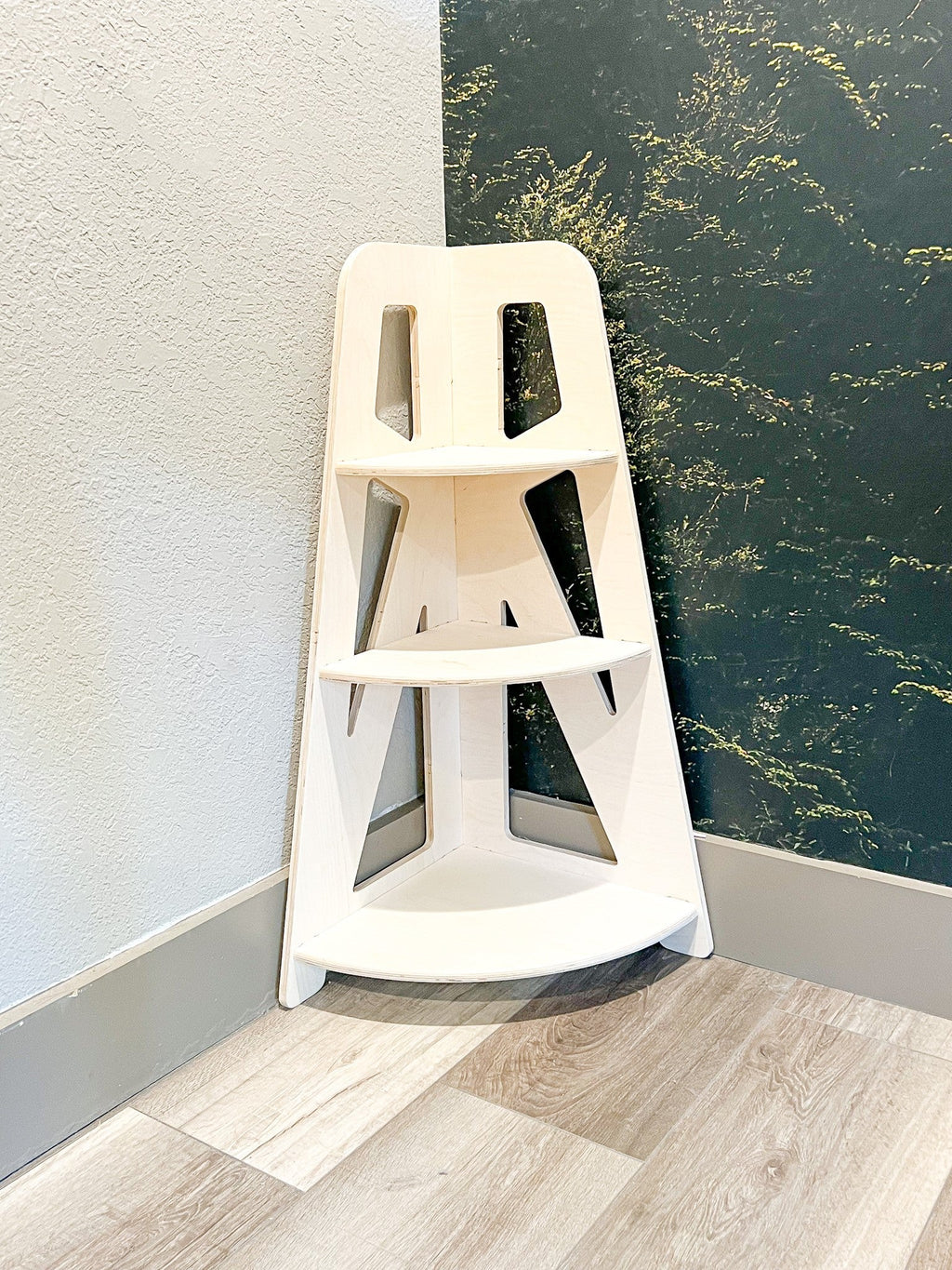 SERENA – Corner Toy Shelves – Set of 2