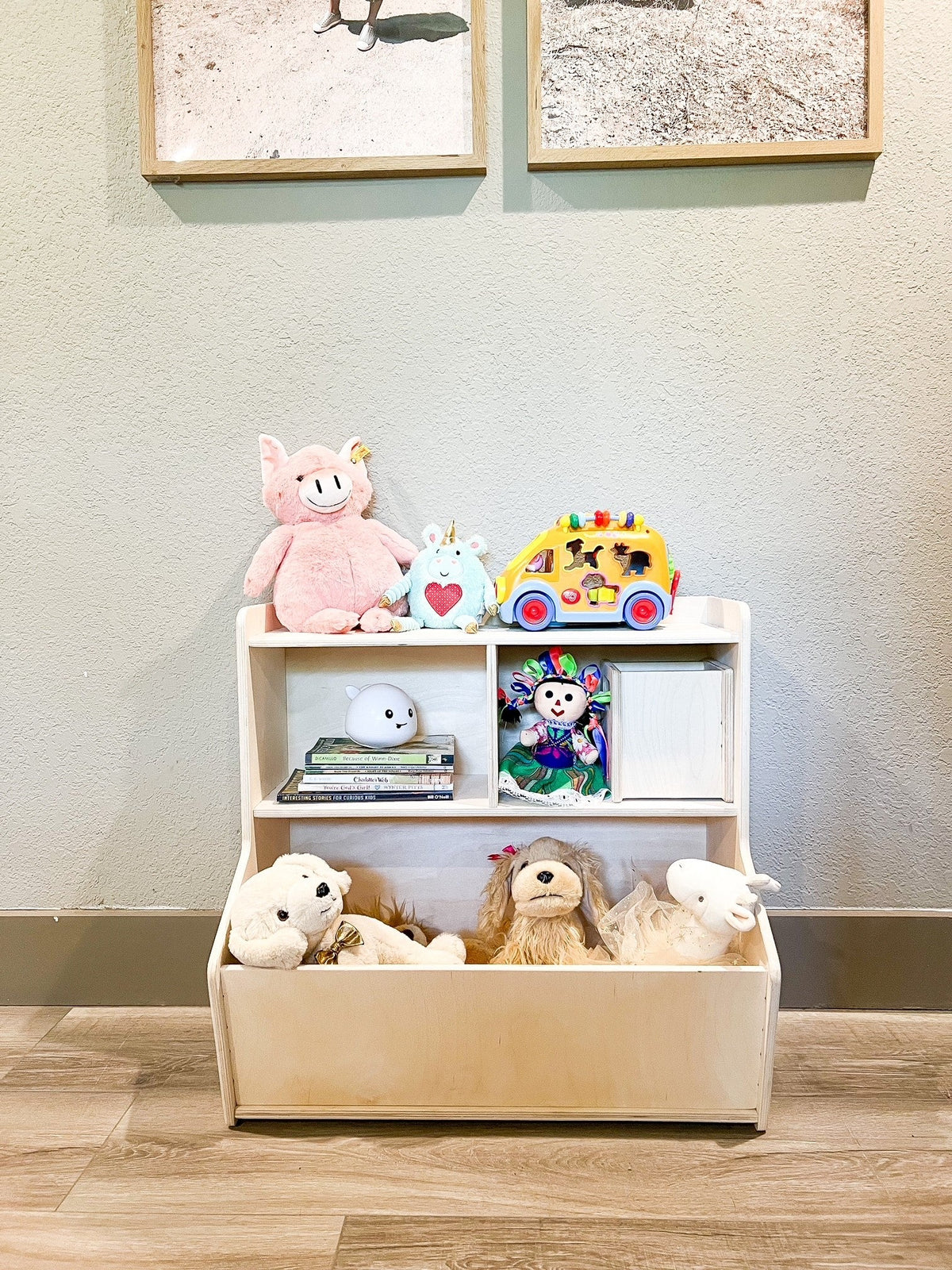 SHELBY – Toy Shelf + Storage Bin