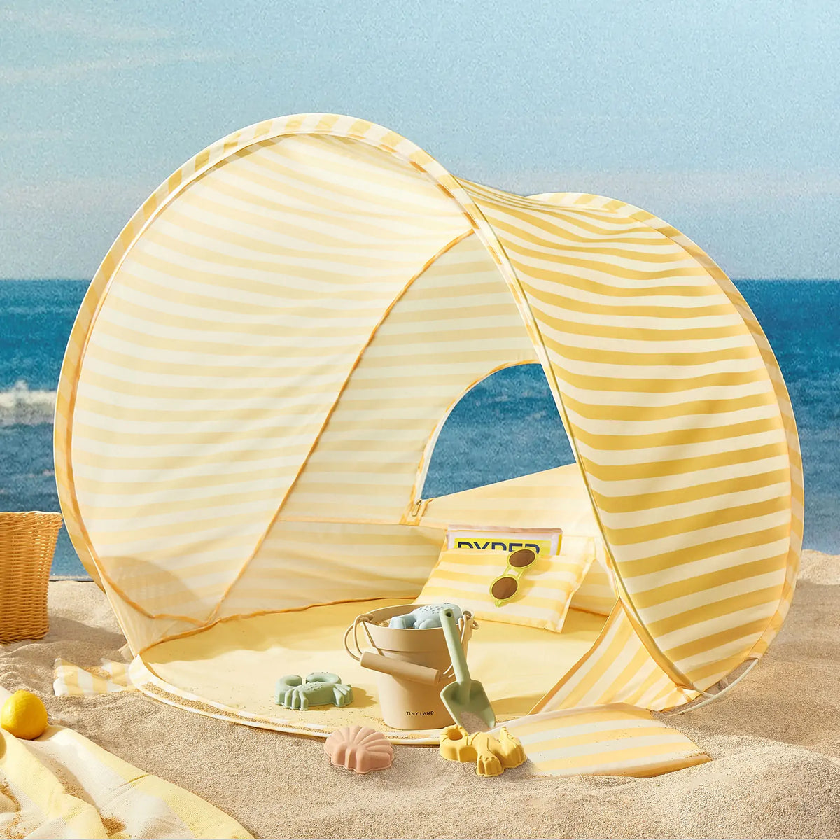 Tiny Land® One – Stop Beach Toy & Tent Set