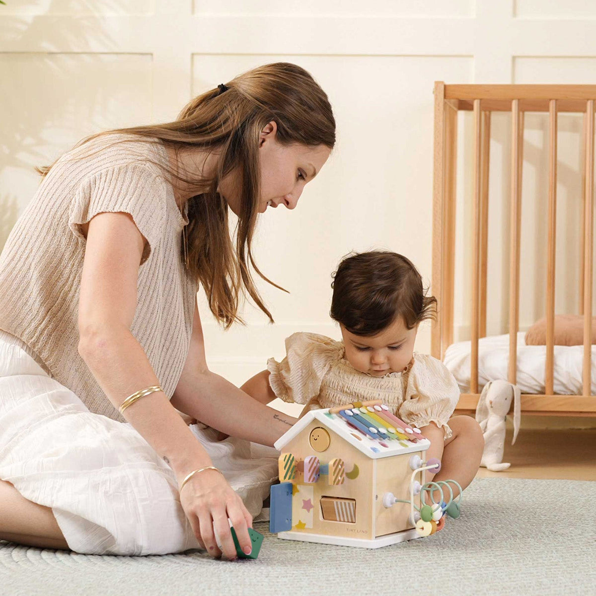 Tiny Land® Cottage Activity Cube – Morandi