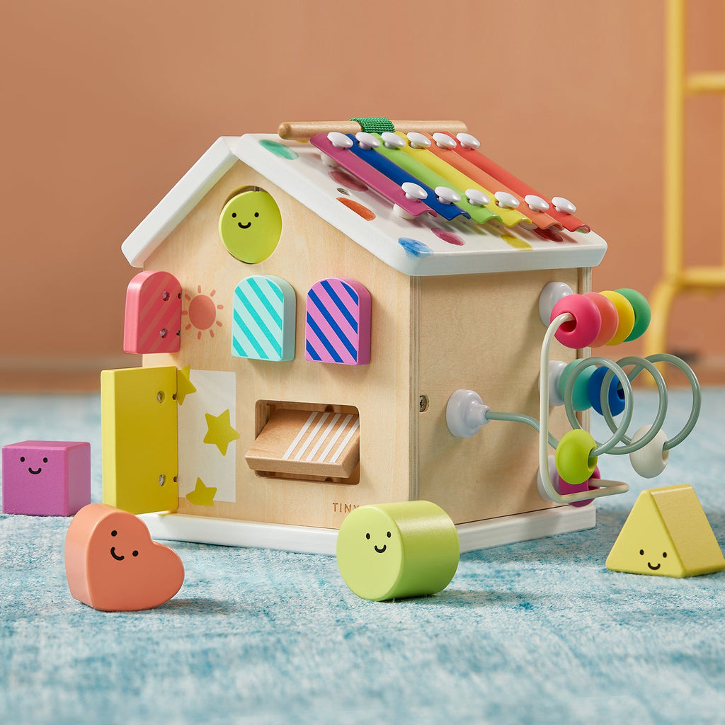 Tiny Land® Cottage Activity Cube – Rainbow