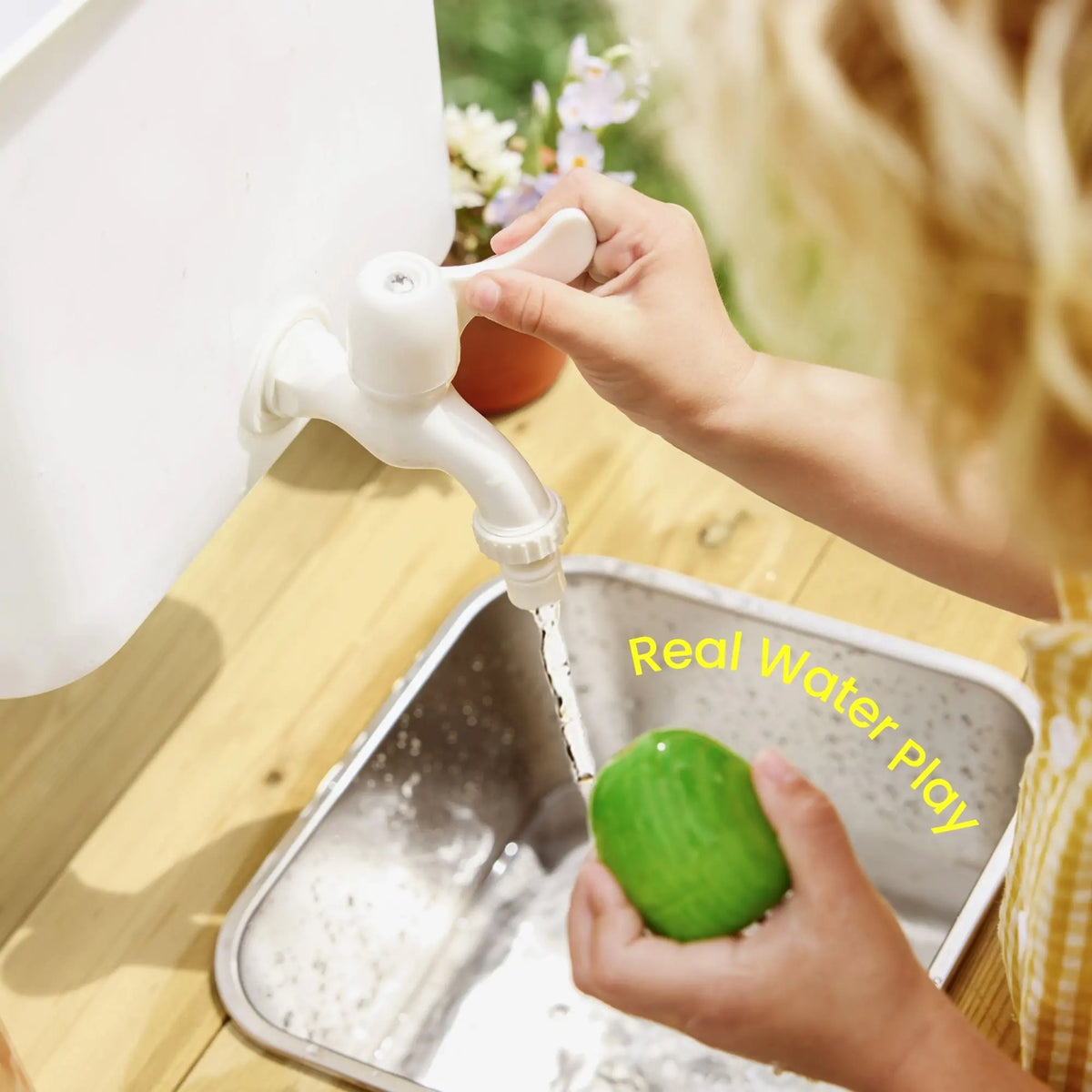 Tiny Land® Mud Kitchen – DuoPlay Outdoor Play Kitchen for Kids