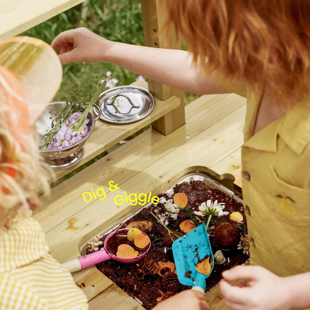 Tiny Land® Mud Kitchen – DuoPlay Outdoor Play Kitchen for Kids