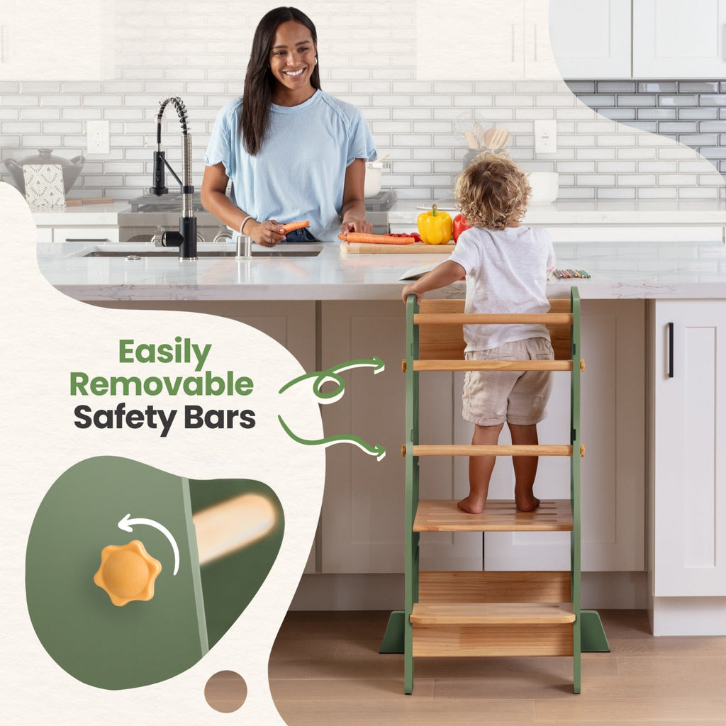 Montessori Toddler Tower – Adjustable Kitchen Stool Helper