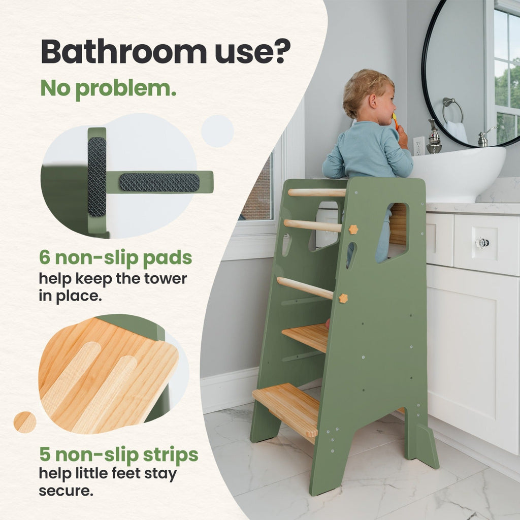 Montessori Toddler Tower – Adjustable Kitchen Stool Helper