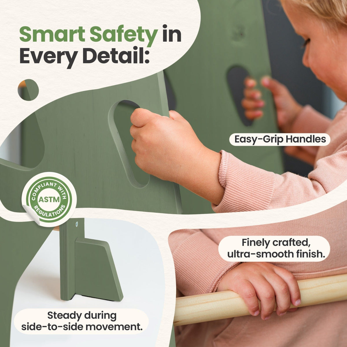 Montessori Toddler Tower – Adjustable Kitchen Stool Helper