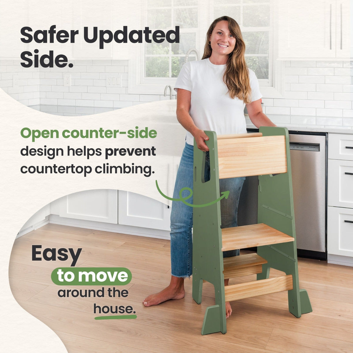 Montessori Toddler Tower – Adjustable Kitchen Stool Helper