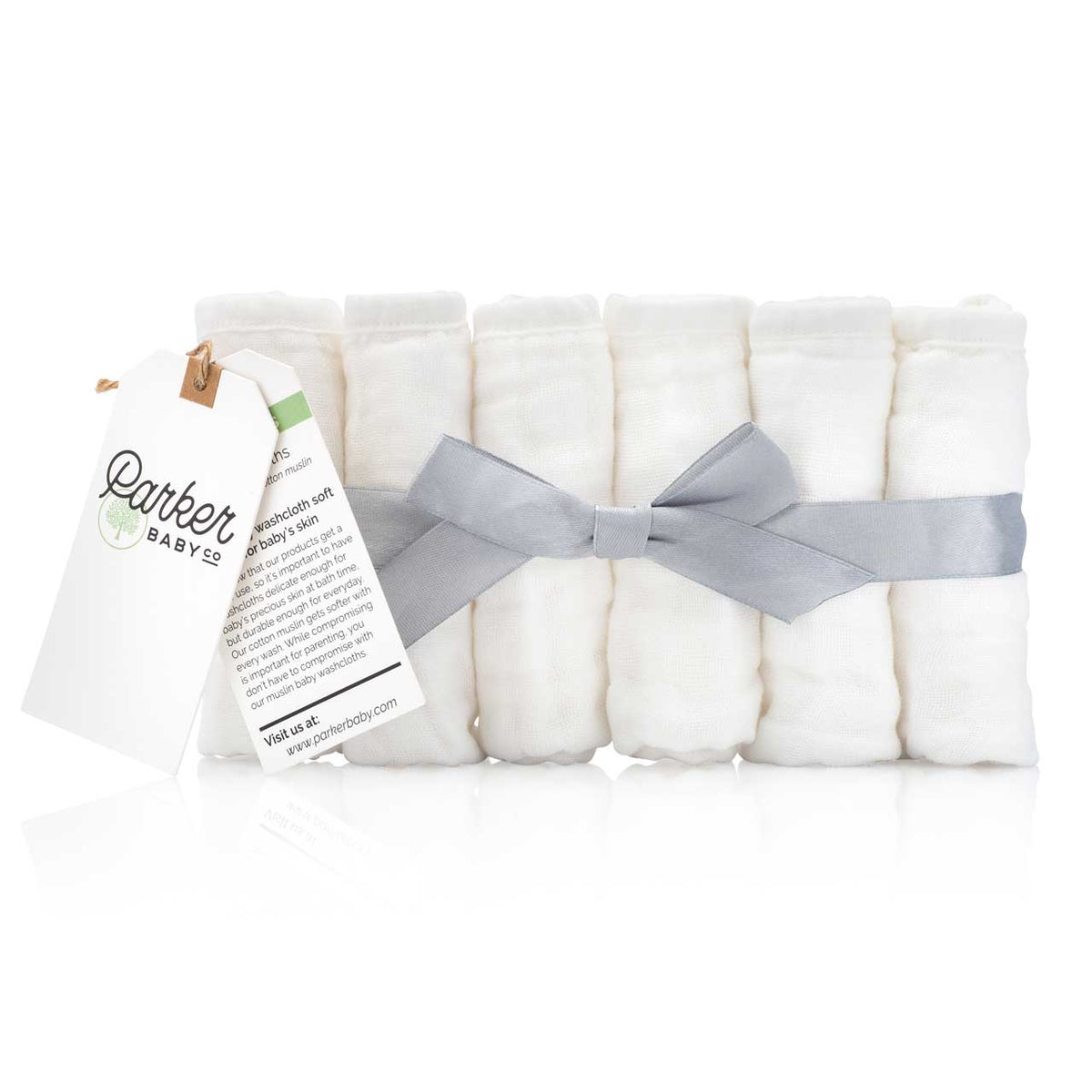 Muslin Cotton Baby Washcloths – 6 Pack