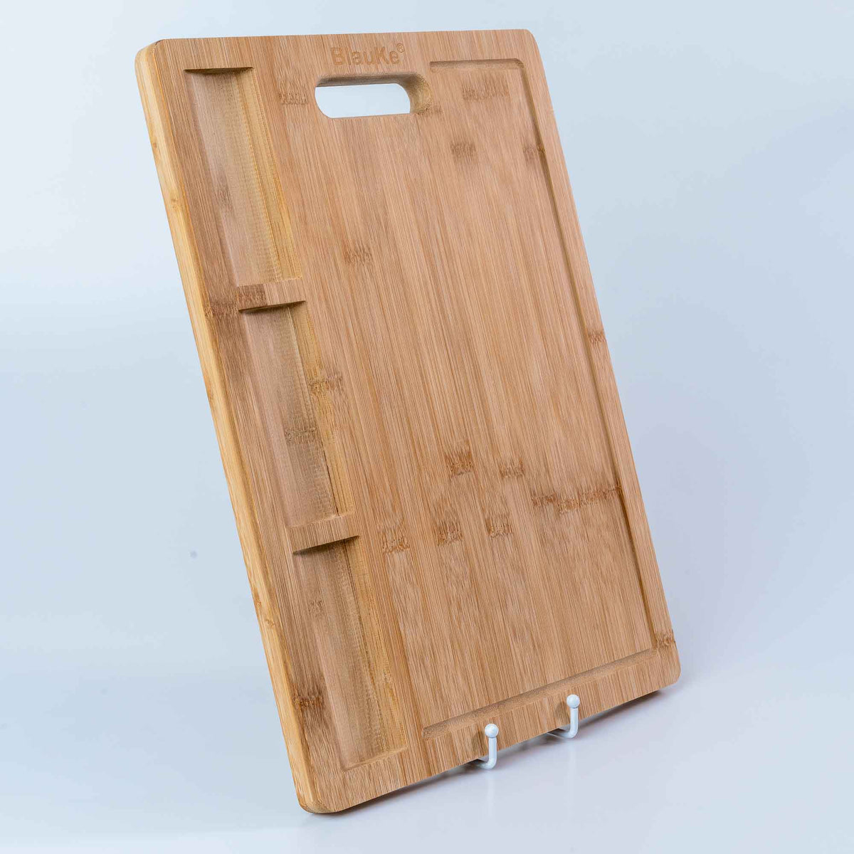 Extra Large Bamboo Cutting Board – 17x12.5 inch Wood Cutting Board for Meat, Cheese, Veggies – Wood Serving Tray with Ju
