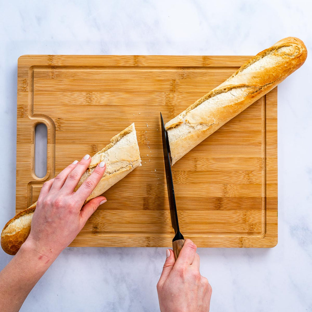 Extra Large Bamboo Cutting Board – 17x12.5 inch Wood Cutting Board for Meat, Cheese, Veggies – Wood Serving Tray with Ju