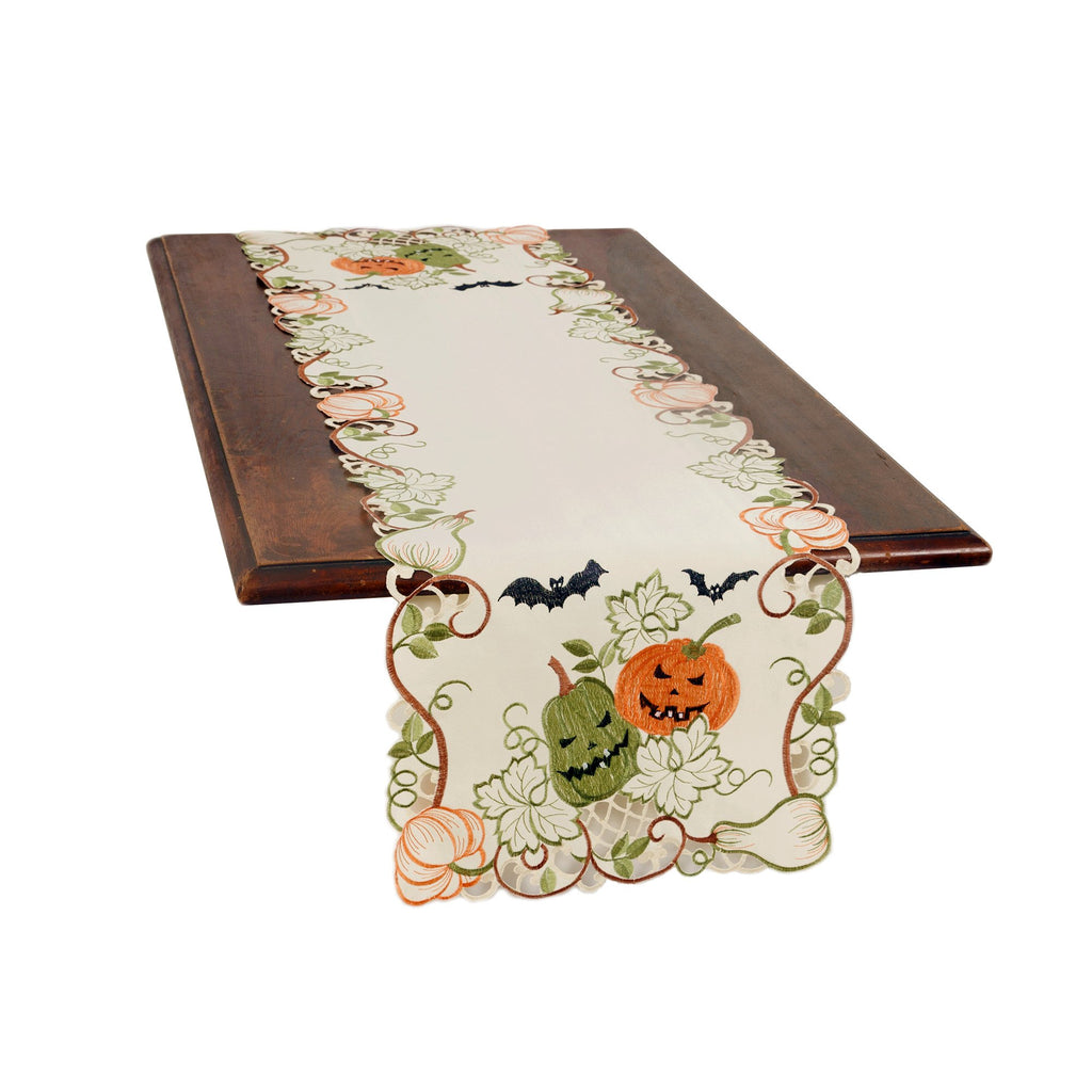 Harvest Pumpkin Halloween Table Runner