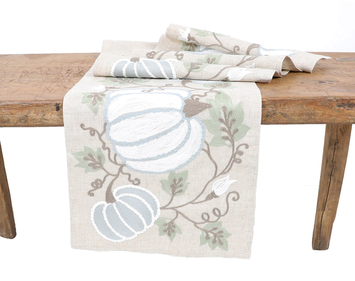 Harvest Pumpkins And Vines Table Runner