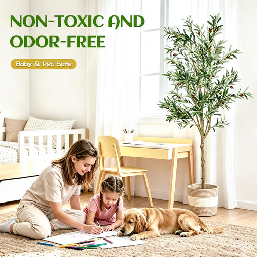 6FT Artificial Olive Tree Indoor Faux Plant