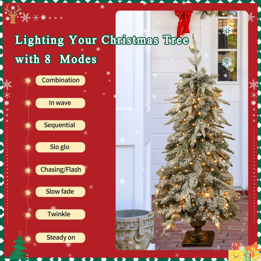 Pre – lit Christmas Artificial Tree 4 – Piece Set