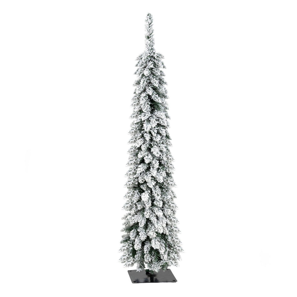4 Pack Pre – Flocked Christmas Trees