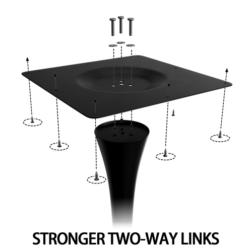 Black Round Modern Dining Table