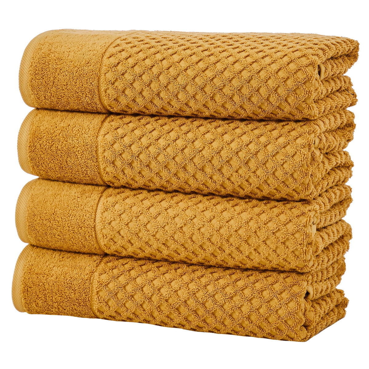 Cotton Diamond Waffle Weave Bath Towel Set – Grayson Collection