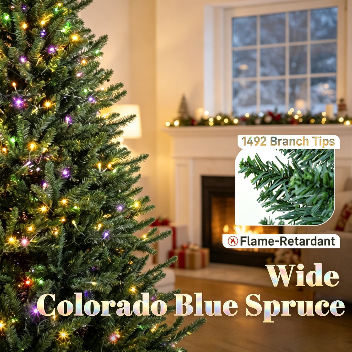 6 Ft Pre – Lit Colorado Christmas Tree