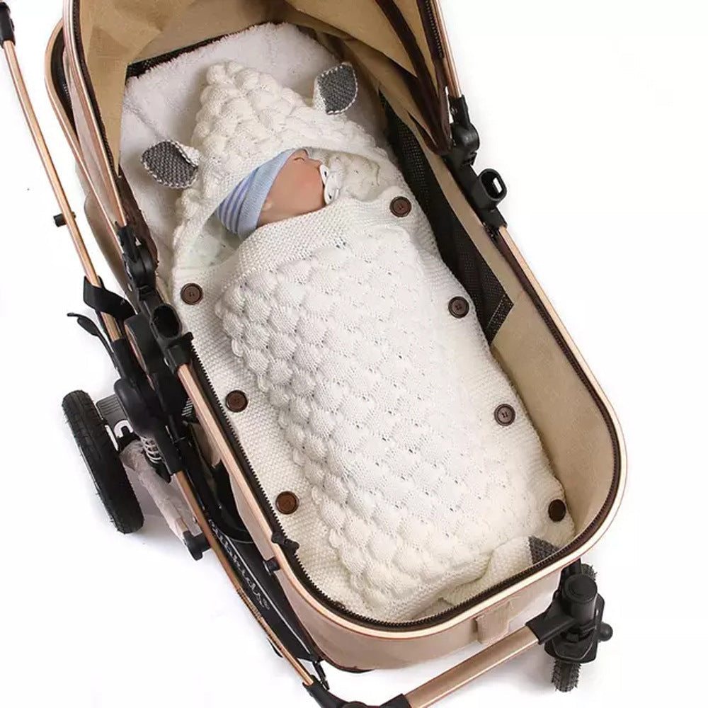 Pure Color Newborn Envelope Anti – kick Swaddling Blanket