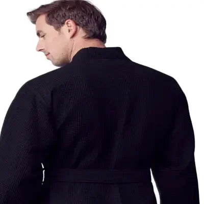 Waffle Spa Bathrobe for Men – Absorbent, Lightweight