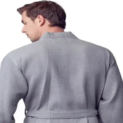 Waffle Spa Bathrobe for Men – Absorbent, Lightweight