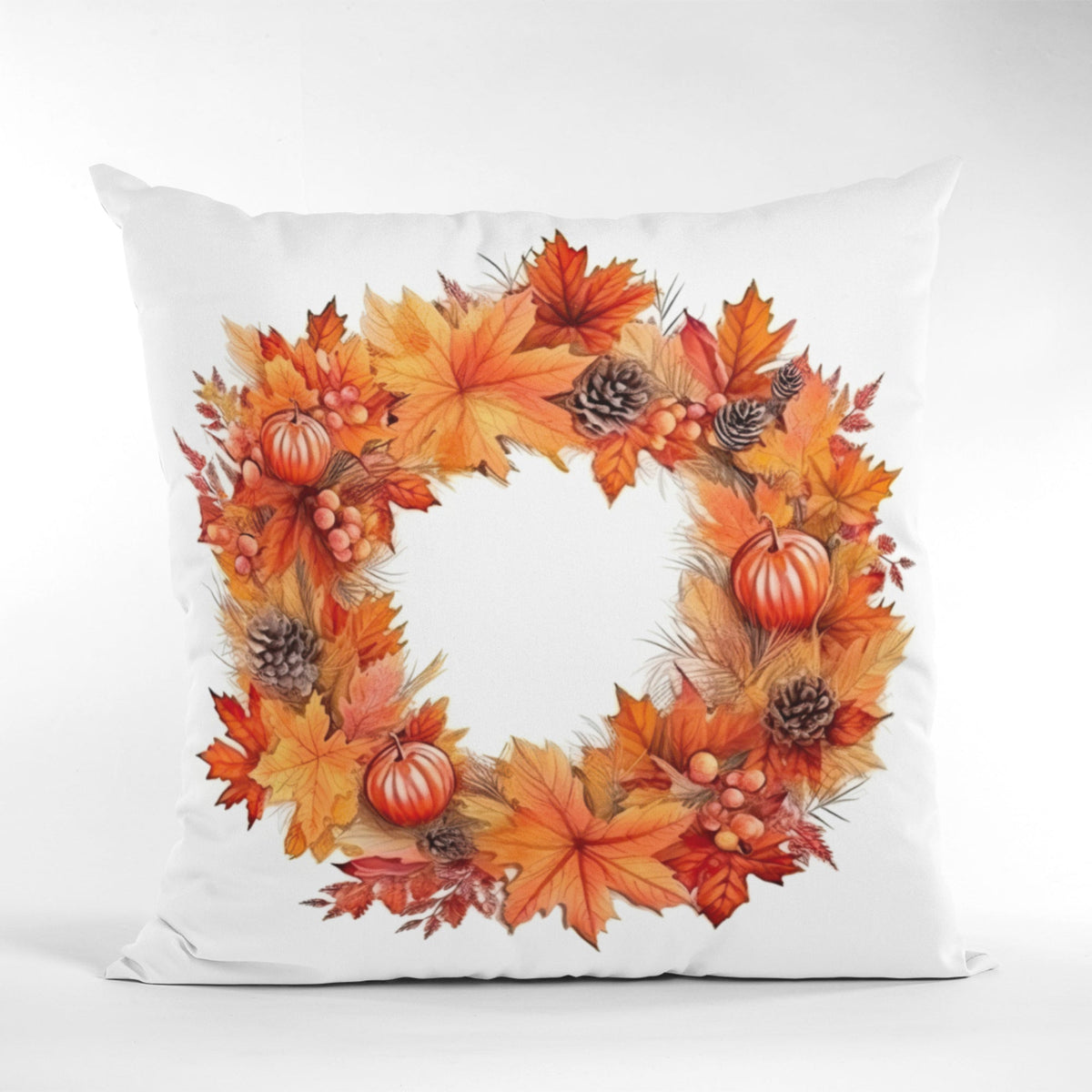 Fall Season Home Decor Throw Pillow Autumn Pattern Cushion Cover by