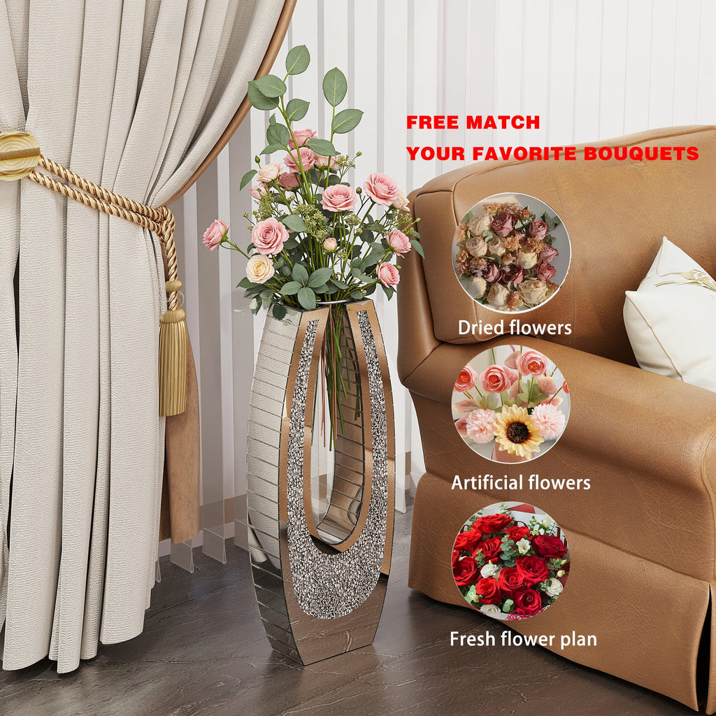 24.01" U – Shaped Floor Vase