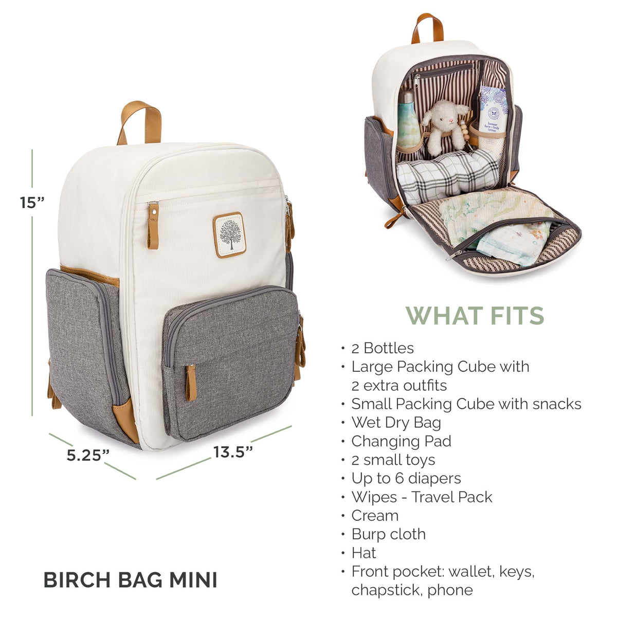 Birch Bag Mini – Diaper Backpack