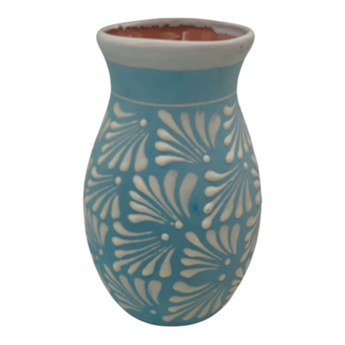 Blue Talavera Vase | Hand – Painted Mexican Pottery