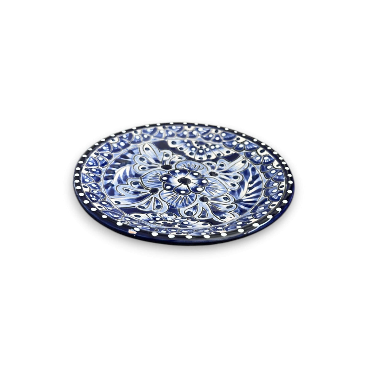 30 – Piece Talavera Dinnerware Set | Blue & White Tableware for 6