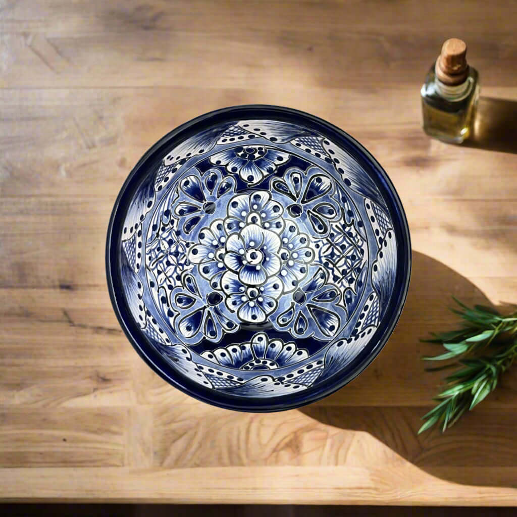 Blue & White Talavera Dinnerware Set | 12 – Piece Set for 4