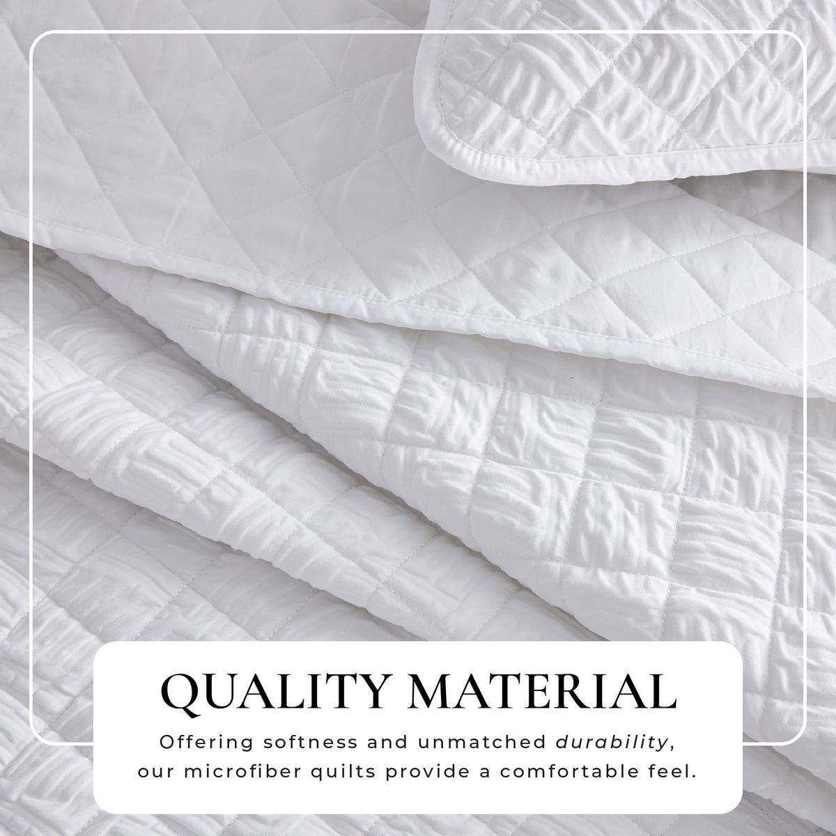 Diamond Embossed Quilt Set – Diamond Microsculpt Collection